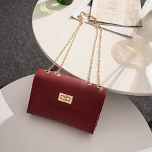 Load image into Gallery viewer, British Fashion Simple Small Square Bag Women's Designer Handbag 2019 High-quality PU Leather Chain Mobile Phone Shoulder bags