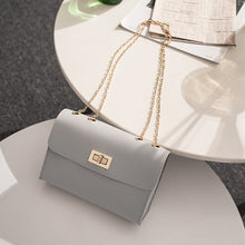 Load image into Gallery viewer, British Fashion Simple Small Square Bag Women's Designer Handbag 2019 High-quality PU Leather Chain Mobile Phone Shoulder bags