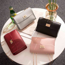 Load image into Gallery viewer, British Fashion Simple Small Square Bag Women's Designer Handbag 2019 High-quality PU Leather Chain Mobile Phone Shoulder bags