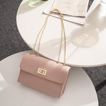 Load image into Gallery viewer, British Fashion Simple Small Square Bag Women's Designer Handbag 2019 High-quality PU Leather Chain Mobile Phone Shoulder bags